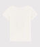 T-shirt a maniche corte in cotone bambina bianco MARSHMALLOW