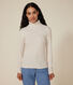 T-shirt L'Iconique donna in cotone fantasia con collo a lupetto
