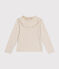 T-shirt a maniche lunghe a costine bambina beige MONTELIMAR CHINE