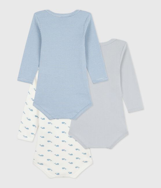 Set di body a maniche lunghe in cotone con balene stampate neonato variante 1