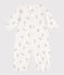 Tutina e sacco nanna con stampa in cotone bianco MARSHMALLOW/grigio GRIS