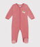 Pigiama in ciniglia neonato rosa ROSEWOOD