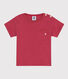 T-shirt a maniche corte bebè in jersey fiammato