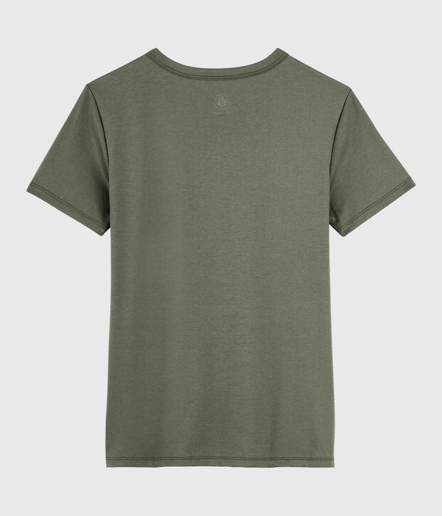 T-shirt in cotone Sea Island donna marrone