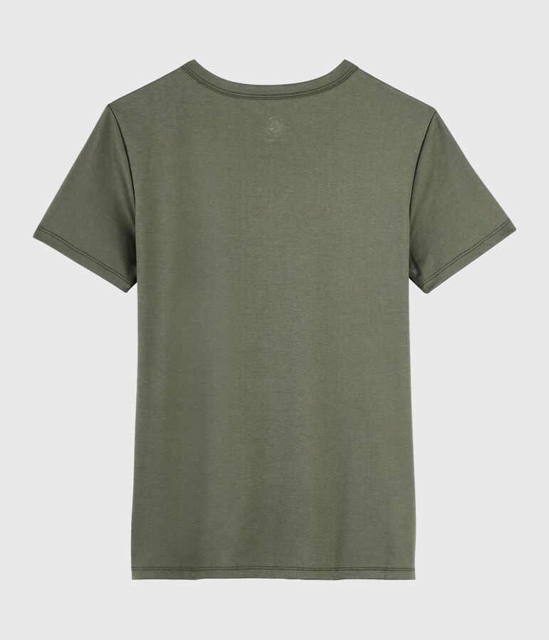 T-shirt in cotone Sea Island donna marrone