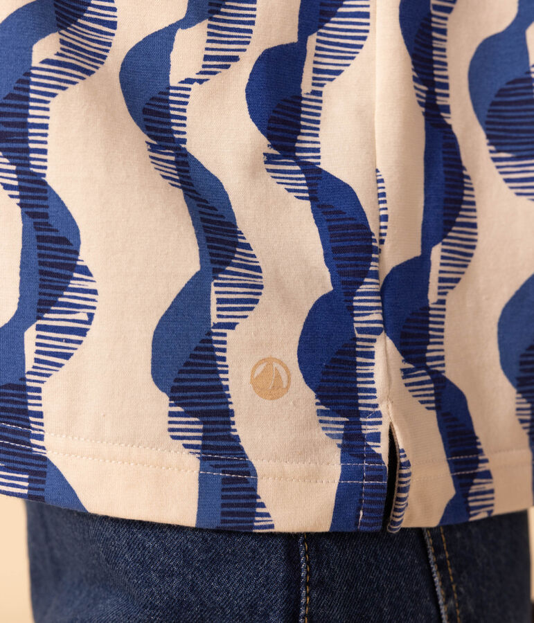 T-shirt LE BOXY fantasia in cotone Donna ecru/multicolore