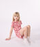 Pigiama corto in cotone a cuori bambina rosa ROSEWOOD/ MARSHMALLOW