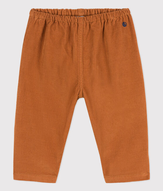 Pantalone di velluto a costine sottili per neonati marrone ECUREUIL