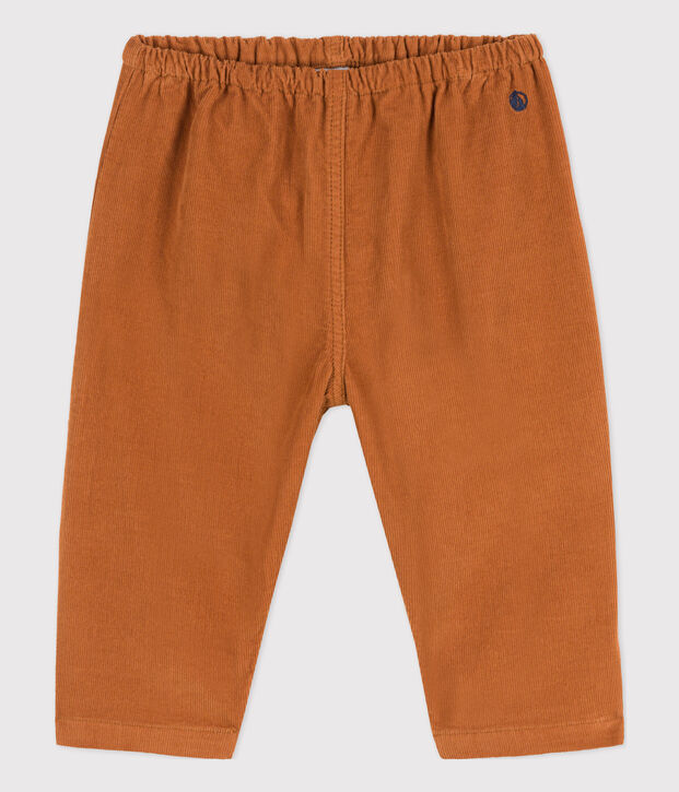 Pantalone di velluto a costine sottili per neonati marrone