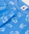 Pigiama corto e molto aderente bambino in cotone con furgoni stampati blu BRASIER/grigio MARSHMALLOW