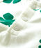 Felpa bebè in molleton con motivo vegetale e cappuccio bianco MARSHMALLOW/verde GAZON