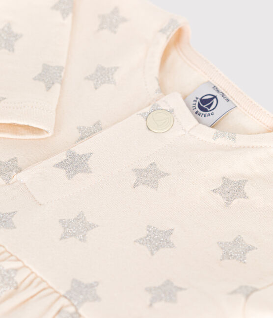 Abito in tubique fantasia stella bebè beige AVALANCHE/ ARGENT