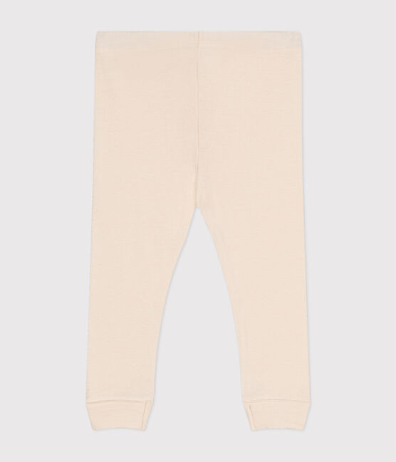 Leggings in cotone per bebè ecru AVALANCHE