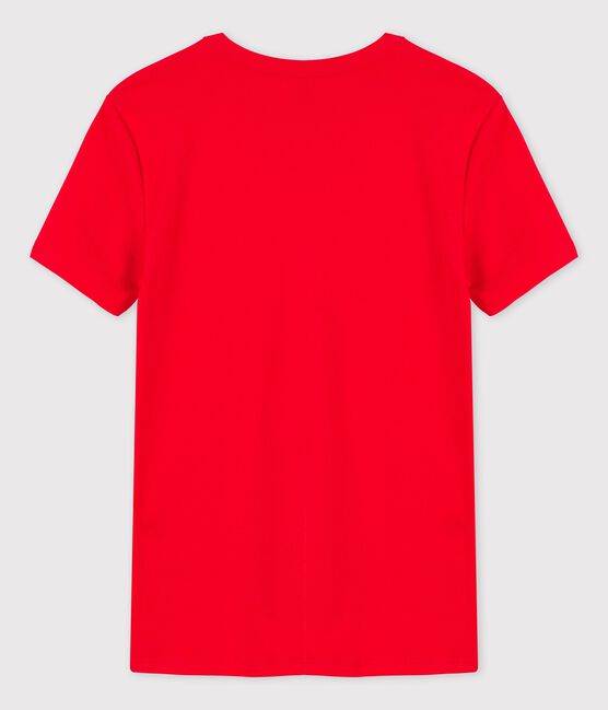 T-shirt L'ICONIQUE girocollo in cotone donna rosso PEPS