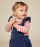 Maglia a righe in cotone spesso neonato rosa ROSEWOOD/ AVALANCHE