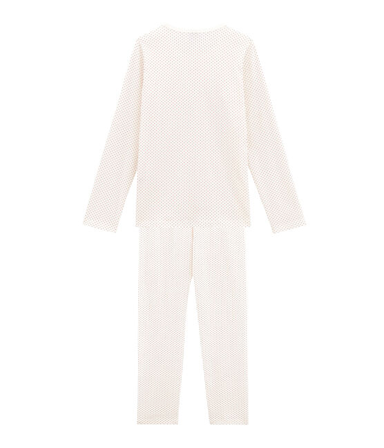 Pigiama per bambina bianco MARSHMALLOW/rosso TERKUIT