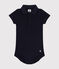 Body con colletto polo in cotone a manica corta bebè blu SMOKING