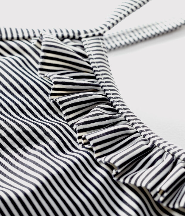 Costume da bagno UPF 50+ beb&egrave; blu/bianco