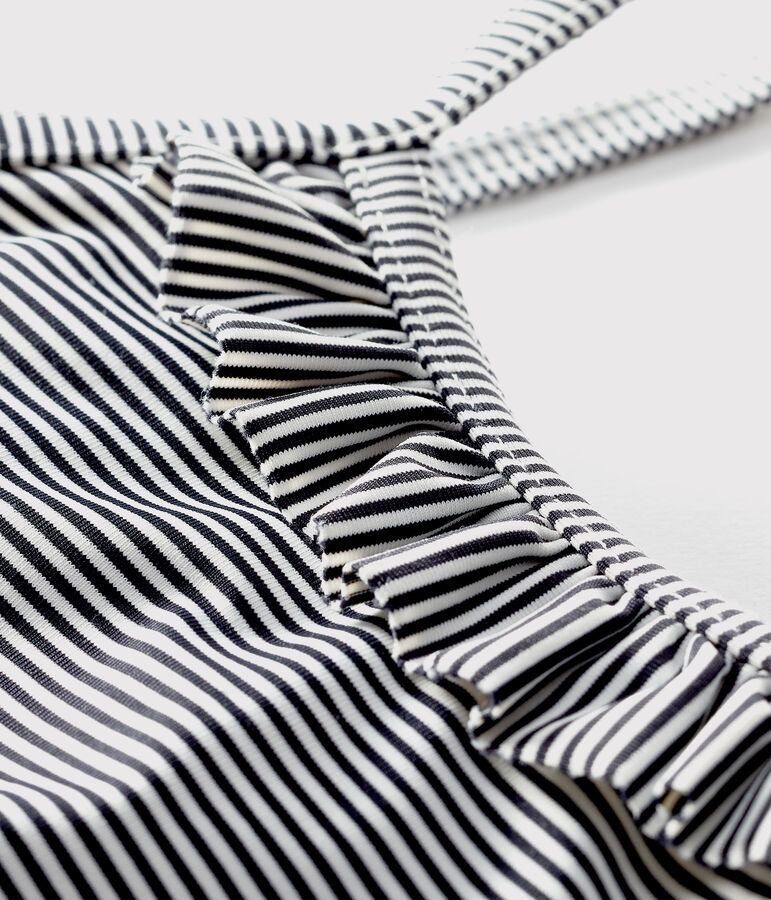 Costume da bagno UPF 50+ beb&egrave; blu ABYSSE/bianco LAIT