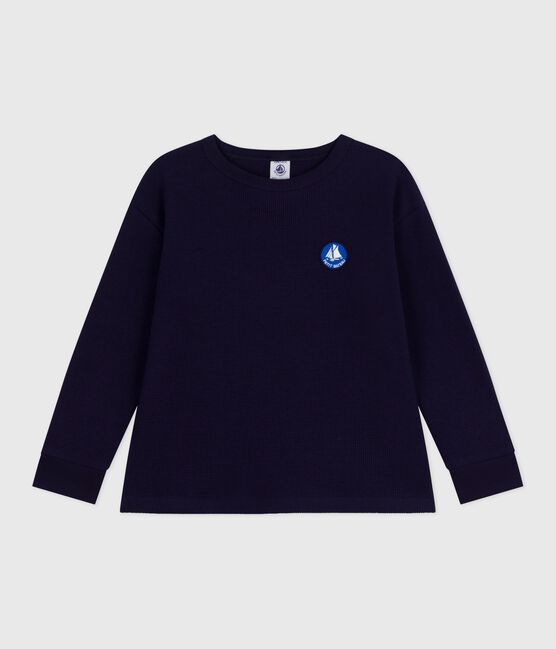 T-shirt a maniche lunghe in cotone tinta unita bambino SOIR