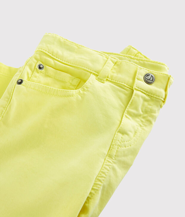 Pantaloni in serge bambino giallo