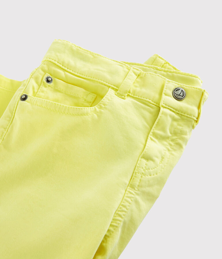 Pantaloni in serge bambino giallo