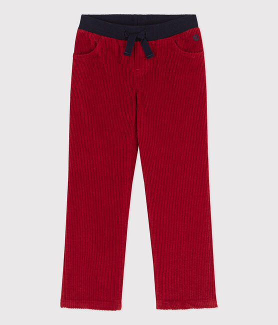 Pantaloni regular bambino in velluto a coste STOP