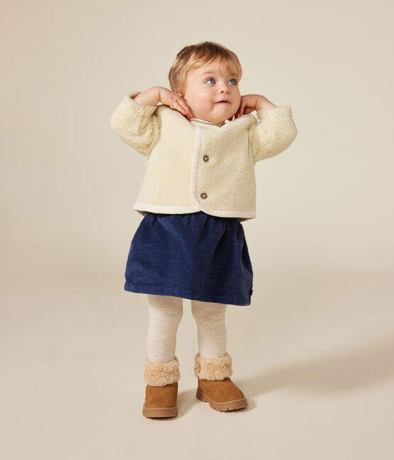 Giacca in sherpa neonato ecru AVALANCHE