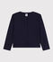 Cardigan in cotone bambina blu SMOKING