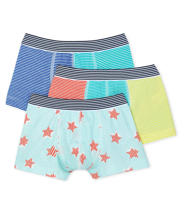 Trio boxer bambino multicolore