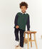Polo rugby bambino verde SOUSBOIS/blu SMOKING