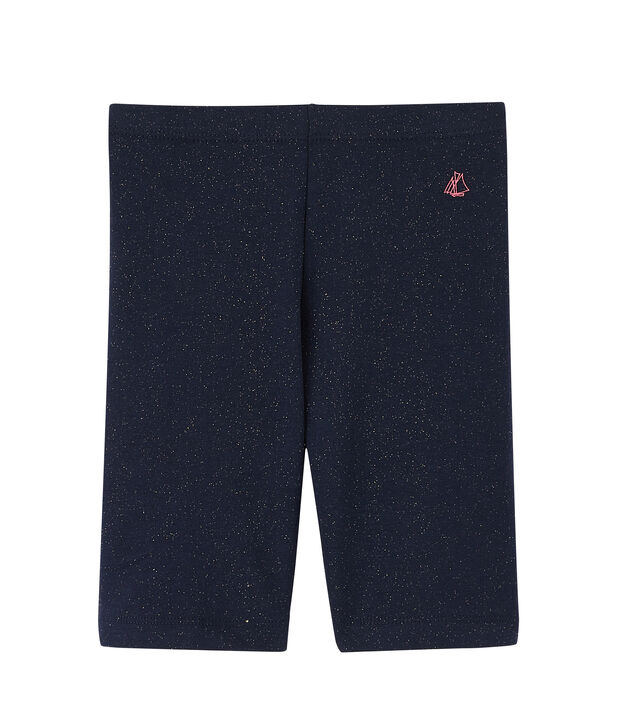 Legging bambina blu/giallo