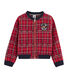 Teddy in maglia tartan bambina