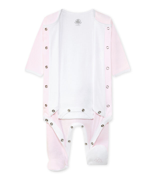 Bodygiama Beb&eacute; unisex rosa/bianco