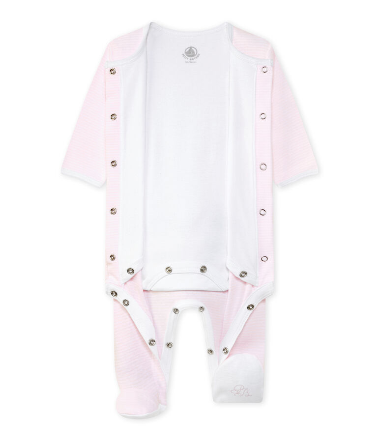 Bodygiama Beb&eacute; unisex rosa/bianco