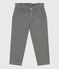 Pantaloni dritti in velluto fine bambina verde THUYA