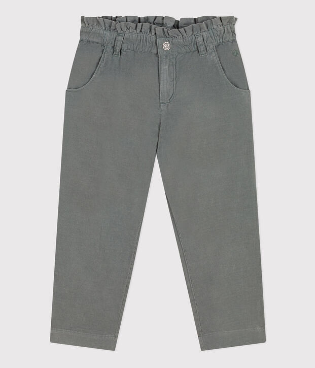 Pantaloni dritti in velluto fine bambina THUYA