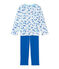 Pigiama per bambino stampato bianco ECUME/blu BLEU/ MULTICO