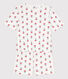 Pigiama donna corto in cotone a fiori