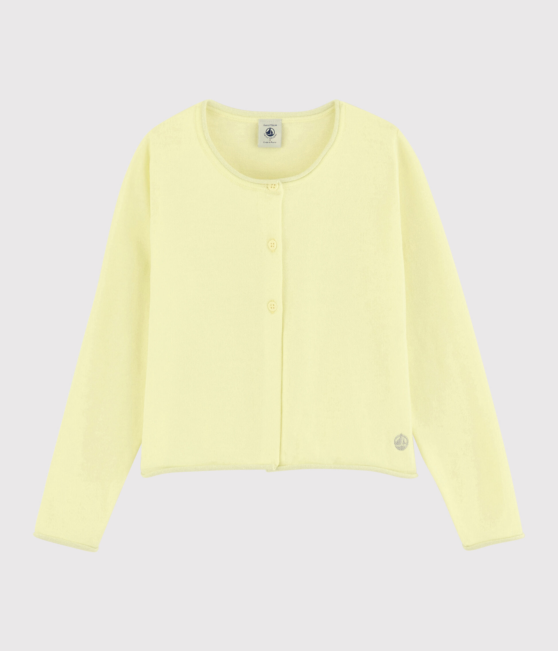 girls yellow cardigan