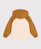 Maglia con cappuccio in tessuto felpato bambino beige AVALANCHE/ CUIVRE