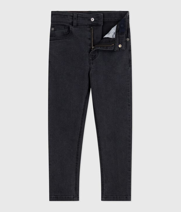 Pantaloni in denim bambina nero
