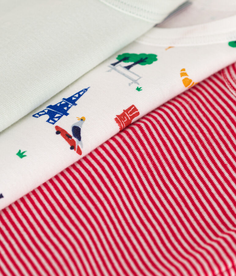 Confezione da 3 body beb&egrave; senza maniche in cotone variante 1