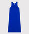 Abito canotta lungo in cotone donna blu PERSE