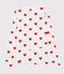 Cardigan scaldacuore in cotone Donna bianco MARSHMALLOW/rosso TERKUIT