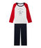 Pigiama per bambino stampato blu SMOKING/bianco LAIT/ FROUFROU