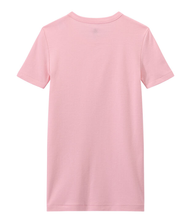 T-shirt donna in costina originale 1x1 rosa
