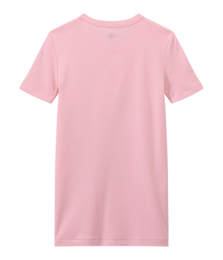 T-shirt donna in costina originale 1x1 rosa