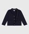 Cardigan in cotone tinta unita bambino blu SMOKING