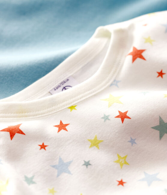 Confezione da 2 t-shirt maniche corte stelle multicolore bambino in cotone biologico variante 1